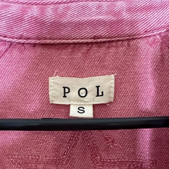 POL Pink Textured Shirt - Picture 2 of 5